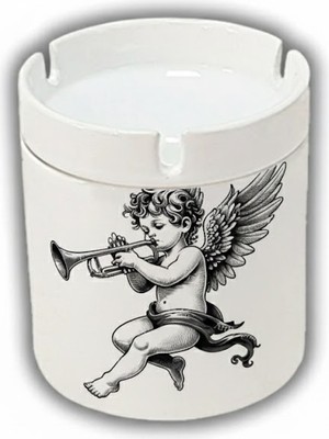 Sartre Art   Aşkın Melodisi Tasarımlı Hediyelik Kokusuz Söndür At Küllük Kül Tablası