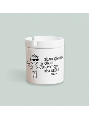 Sartre Art Espirili Hediyelik Tasarımlı Kokusuz Söndür At Küllük Kül Tablası