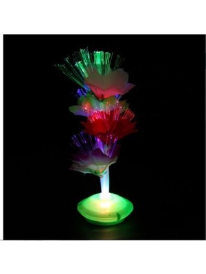 Allians Renkli LED Çiçek Gece Lambası, Romantik ve Şık Dekorasyon Parçası