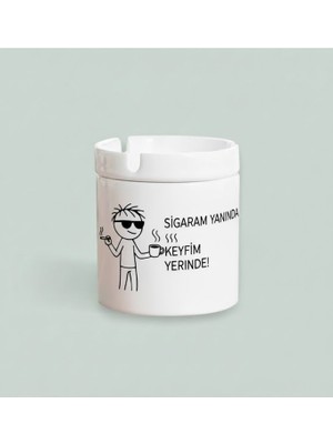 Sartre Art Keyfim Yerinde Tasarımlı Kokusuz Söndür At Küllük Kül Tablası