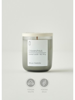 Bella Maison Osmanthus Ahşap Fitilli Soy Wax Mum
