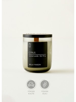 Bella Maison Citrus Ahşap Fitilli Soy Wax Mum