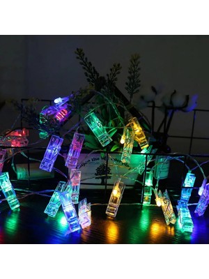 Ne Verelim Size Buğz Greyder GD972 Şerit Pilli Aydınlatma 2 Metre 10 Adet Rgb Mandal LED