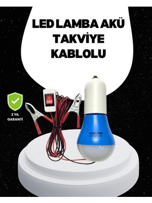 Zero Land Hnrlishp Araç Akü Bağlantılı 12V LED Ampul Pratik Işık Çözümü