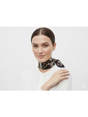 Lara Shawls Zincir Desenli Fular