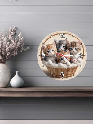 Altınuç Art Design 3D Görünümlü Ahşap Duvar Saati V16 24X24 cm