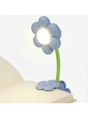 Urfakent Buffer® Ayçiçeği Model Mandallı LED Kitap Okuma Lambası – Kıvrılabilir Esnek Gövdeli, Taşınabilir Gece Lambası & Masaüstü Okuma Işığı
