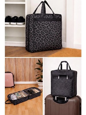 Mor Bebe Ayakkabı Hurcu 6 Bölmeli Ayakkabı Organizer Valiz Içi Seyahat Ayakkabı ÇANTASI(35X22X40)