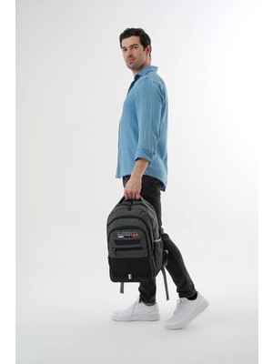 Benitto Kids Cambridge Polo Club Minimalist Tasarım Unisex Çok Gözlü Sırt Çantası