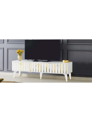 Yuvaset Home Maye Dubai Gold Tv Sehpası