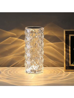 Allians Kristal Elmas Dokunmatik USB Masa Lambası, Rgb Renkli Kumandalı