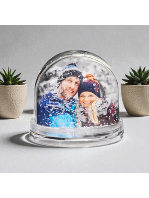 Fotoğraflı Kar Küresi Kişiye Özel Resimli Kar Küresi Kız Erkek Çocuğa Hediye (Fotoğraf  Baskısı Dahil)