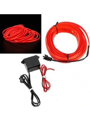 Ip Neon LED 5 Metre  Kırmızı   ( 002676 ) Oto Aksesuar Premium