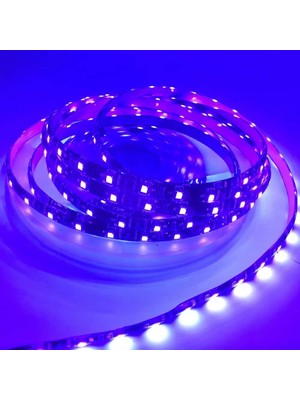 Şerit LED Dış Mekan 5050 24V 5mt 3 Çipli M/60 300 LED Mor Oto Aksesuar Premium