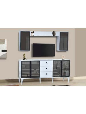 Yuvaset Home Maye Akabe Beyaz Tv Ünitesi