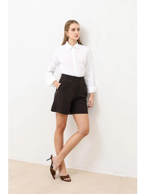 Antioch Beyaz Düğme Detaylı Poplin Gömlek