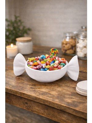 Öztürk Organizasyon Şeker Tasarımlı Dekoratif Kase – Atıştırmalık ve Şekerlik