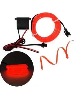 Ip Neon LED 2 Metre  Kırmızı   ( 276799 ) Oto Aksesuar Premium