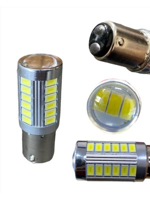 Ampul Çift Duy 1016 12V 33 LED Mercekli Beyaz   ( 107444 ) Oto Aksesuar Premium