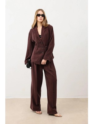 Antioch Bordo Dökümlü Ince Ceket