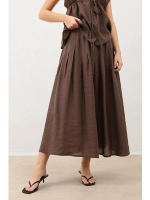 Antioch Kahve Dökümlü Kadın Etek