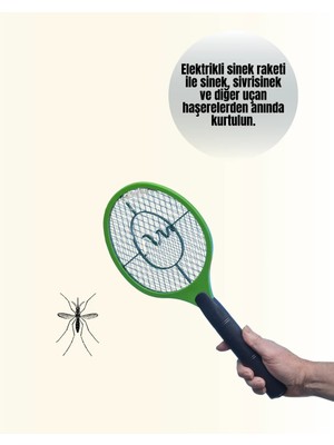 Elektrikli Sinek Raketi | Yüksek Voltajlı, Güvenli ve Taşınabilir