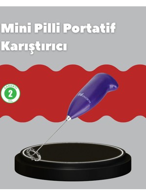 Frappe ve Cappuccino Maker – Taşınabilir Pilli Köpürtücü Mikser
