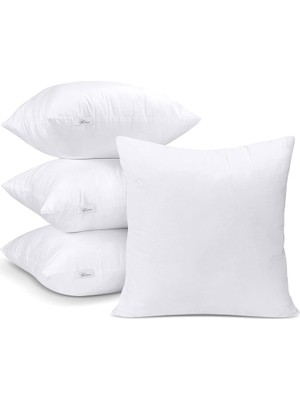 Storemax Toptassell Vionel Home 4 Adet Premium Kare Kırlent Iç Yastık 1.kalite Elyaf Dolgulu Oyuncu Koltuk Yastığı (4 Adet, 45X45)