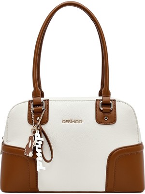 Derimod Kadın Krem Charmlı Omuz Çantası 26SBD282618
