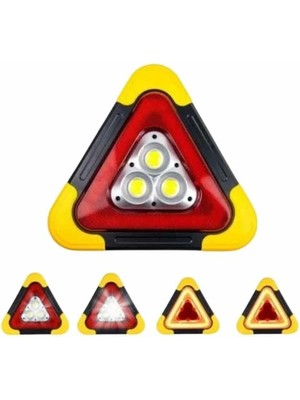 Reflektör Güneş Enerjili Taşınabilir Portatif Acil Güvenlik Işığı Araba Acil Uyarı Işığı