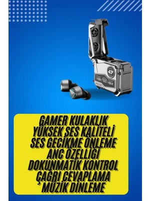 Bluetooth Kulaklık Dokunmatik Kontrol Tws Kablosuz Kulaklık Hi-Fi Stereo