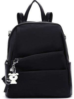 Derimod Kadın Siyah Uzun Askılı Sırt Çantası 26SBD24466F