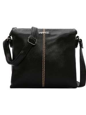 Derimod Kadın Siyah Klasik Çapraz Çanta 26PBD2100FT
