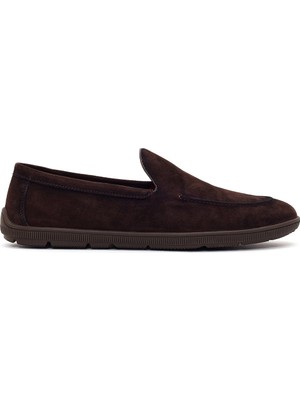 Derimod Erkek Kahverengi Süet Deri Casual Loafer 26SFD695210