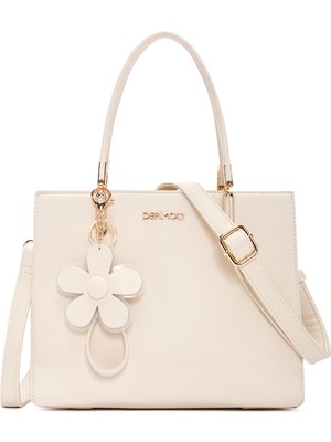 Derimod Kadın Krem Uzun Askılı Charmlı Kol Çantası 26SBD282418