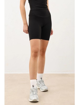 Antioch Siyah Kısa Spor Tayt