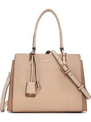Derimod Kadın Bej Uzun Askılı Klasik Kol Çantası 26SBD282518