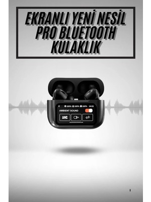 2.nesil Pro Ekranlı Sesli Görüşme Yapabilen Kablosuz Bluetooth Kulaklık