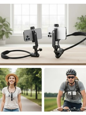 Hızlı Tak Çıkar Özellikli Boyun Askılı Telefon Sabitleyici