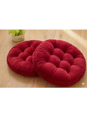 Ayzen Home 2li Pofidik Kare Meditasyon Minderi Oturma Yastığı Oyun Minderi 50CM x 50CM X7CM