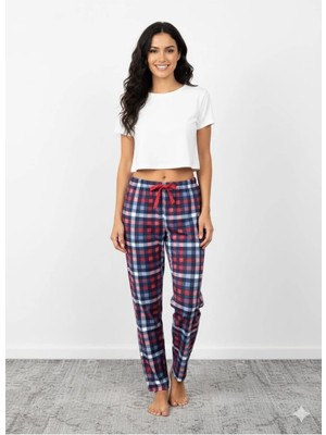 Bambu Likralı Ring Viskon Pijama Altı