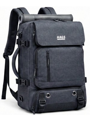 Haegs Seyahat Sırt Çantası, 3in1 Dönüştürülebilir Uçak Kabin Onaylı Çanta Kadın, Erkek Için Koyu Gri