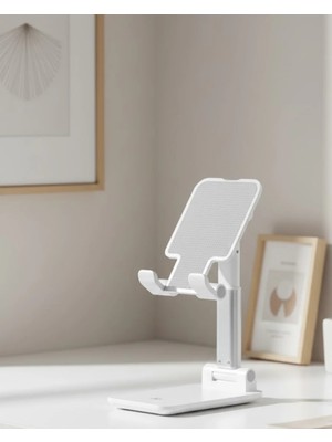 Abs Plastik Gövdeli Katlanabilir Telefon Standı Ev ve Ofis Kullanımı