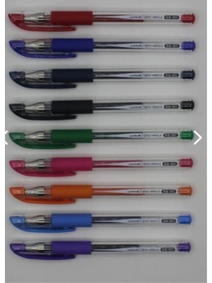 Uni-Ball Signo Needle 0.38 Iğne Uçlu Jel Kalem Tüm Renkler Set 9 Lu