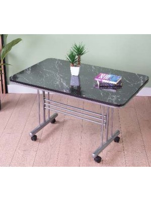 Yuvaset Home Maye Siyah Mermer Masa