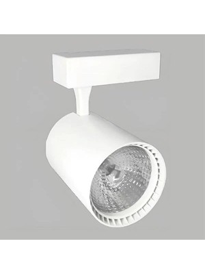 Ack 30W Cob LED Ray Spot Pvc Beyaz Kasa 3200K / Ycl