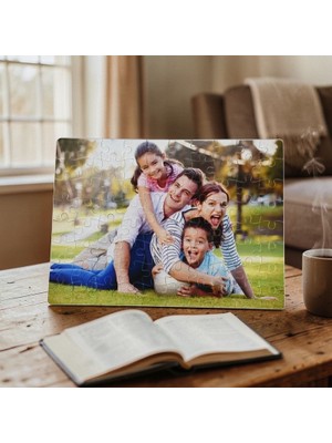 Hediye A4 Puzzle 48-99 Parça Kişiye Özel Fotoğraf Baskılı Resimli Pazıl Yapboz
