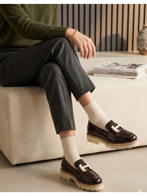 PYNARE VİERİS KROKODİL BASKILI TOKALI LOAFER AYAKKABI