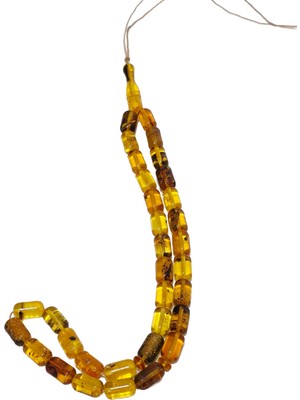 Hasyılmaz Doğal Kaya Damla Kehribar Tesbih 33LÜK 16,70 Gram K002