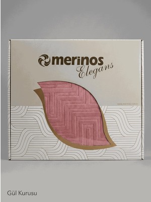 Merinos Elegans Tek Kişilik Battaniye Gül Kurusu